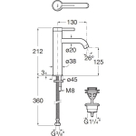 Roca A5A3C9EC00 ONA 中身面盆龍頭 連彈弓去水